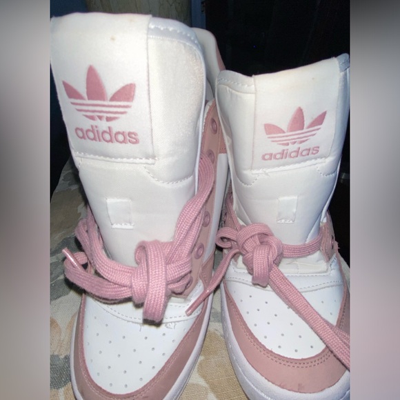 Adidas Pink and White Retro Athletic Shoes - Picture 7 of 12
